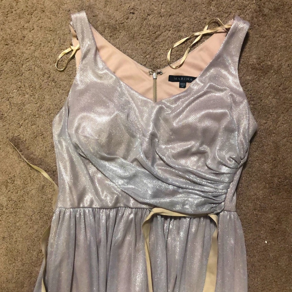 Gold Sparkly Marina Dress